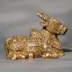 South Indian Handmade Brass Nandi Statue for Home Temple