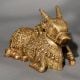 South Indian Handmade Brass Nandi Statue for Home Temple