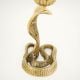 Handcrafted Brass Cobra Candle Holder