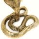 Handcrafted Brass Cobra Candle Holder