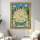 Moonlit Raas Mandala Pichwai Krishna Dance Painting