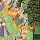 Moonlit Raas Mandala Pichwai Krishna Dance Painting