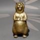 Handmade Brass Standing Beaver Decorative Figurine