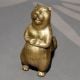 Handmade Brass Standing Beaver Decorative Figurine