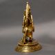Handmade Brass Kamadhenu Statue Sacred Cow With Calf Hindu Religious Idol