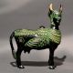 Black Patina Kamadhenu Cow Idol Handcrafted Brass