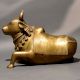 Traditional Nandi Bull Statue Handcrafted Brass