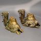 Handcrafted Vintage Brass Camel Statues Pair