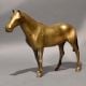 Vintage Brass Horse Sculpture Handcrafted Decor