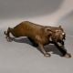 Roaring Tiger Sculpture Handcrafted Brass Decor