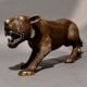 Roaring Tiger Sculpture Handcrafted Brass Decor
