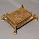 Ornamental Brass Chowki Stand Handcrafted Decor