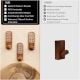 3 Pieces Handcrafted Wooden Adhesive Wall Hooks