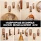 3 Pieces Handcrafted Wooden Adhesive Wall Hooks