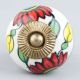 Red Flower Ceramic Knob