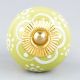 Lime Floral Ceramic Knob