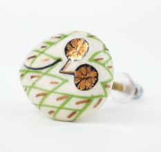 Green Owl Cabinet Bird Knob