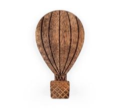 Wooden Adhesive Hot Air Balloon Shape Wall Hook