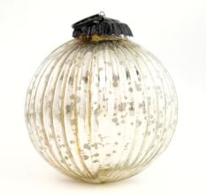 Vintage Mercury Silver Glass Hanging Ornament