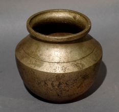 Antique Finish Brass Kalash Traditional Pooja Pot