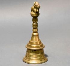 Brass Nandi Handle Temple Pooja Bell