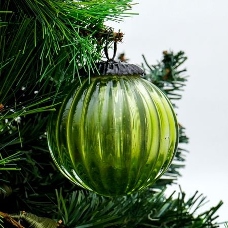 Green Solid Melon Christmas Hanging