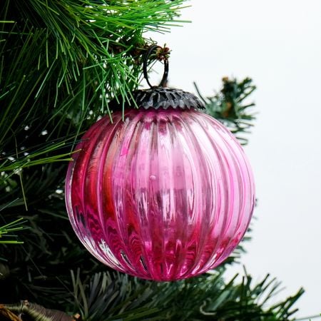 Pink Solid Melon Christmas Hanging