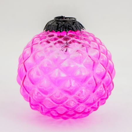 Pink Solid Custard Apple Christmas Hanging