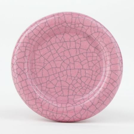 Pink Crackle Ceramic Dresser Knob