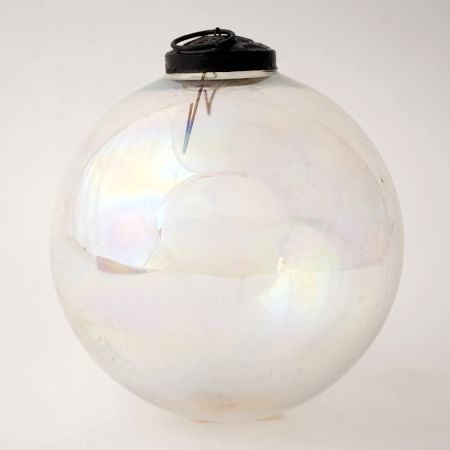 Transparent Round Glass Hanging Ornament