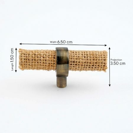 Adjustable Jute Natural Cabinet Knob