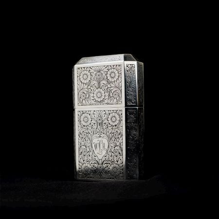 Tiffany and Co Sterling Silver Engraved Flask