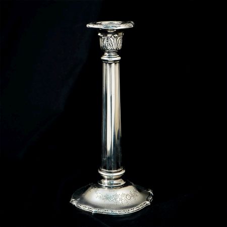 Vintage Sterling Silver Tall Candle Holder Stand