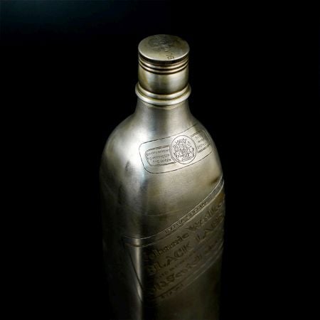 Handcrafted 92.5 Sterling Silver Black Label Bottle