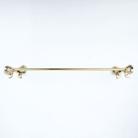 Golden Handmade Towel Hanger Made of Premium Brass