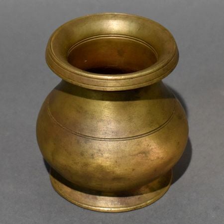 Traditional Brass Kalash Pot Handcrafted Vessel