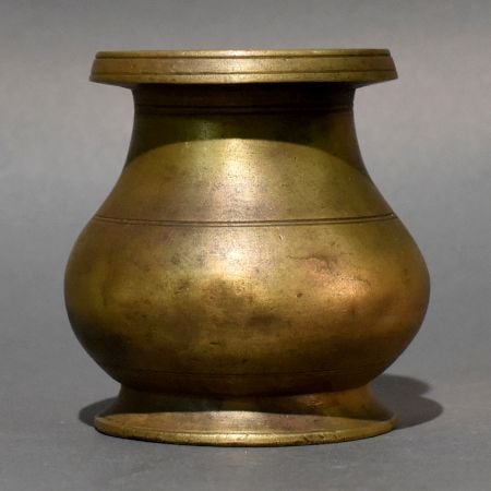 Traditional Brass Kalash Pot Handcrafted Vessel