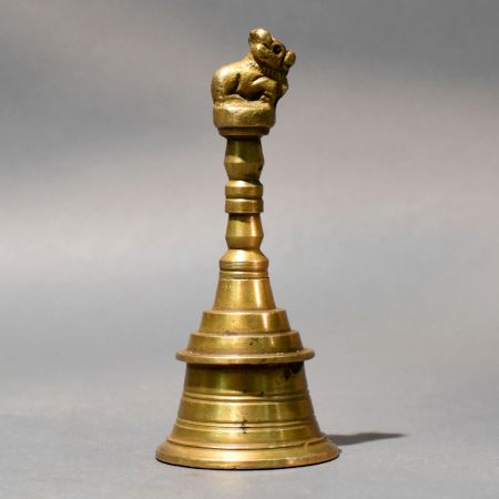 Brass Nandi Handle Temple Pooja Bell