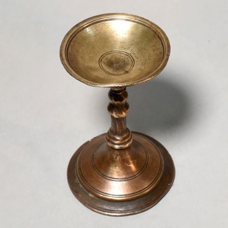 Brass Traditional Pooja Oil Lamp Diya Stand