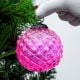 Pink Solid Custard Apple Christmas Hanging