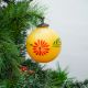 Yellow Round Flower Christmas Hanging
