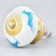 Turquoise Running Rein Deer Pattern Ceramic Dresser Knob Online