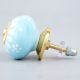 Turquoise Floral Ceramic Drawer Knobs Online