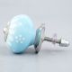 Turquoise Floral Ceramic Drawer Knobs Online