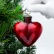 Red Heart Shape Christmas Hanging