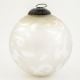 Round Vintage Style Mercury Silver Glass Christmas Ornament