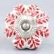 Red Leaf Ceramic Knob