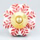 Red Leaf Ceramic Knob