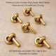 Handmade Solid Golden Brass Knot Cabinet Knob