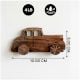 Natural Wooden Adhesive Car Design Wall Hooks-3 Pieces